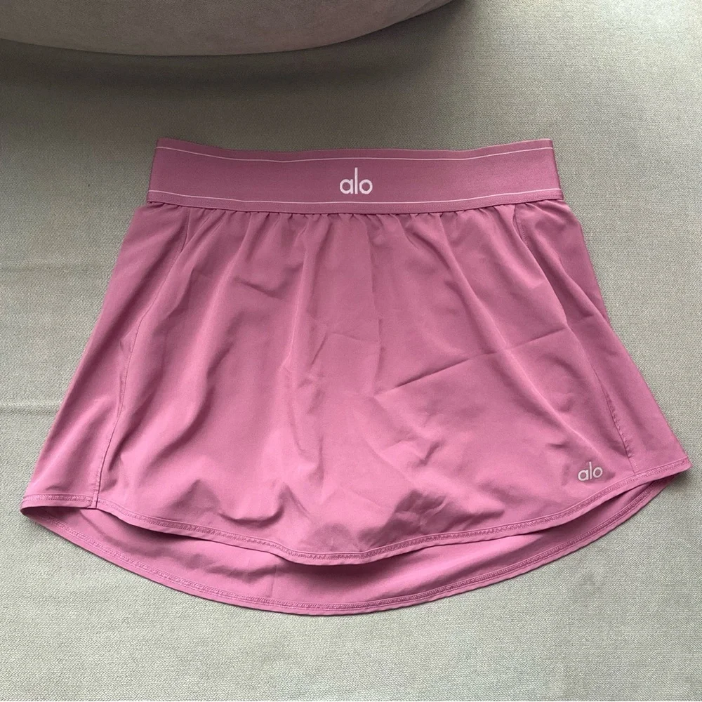 Alo Yoga Match Point Tennis Skirt Soft Mulberry S